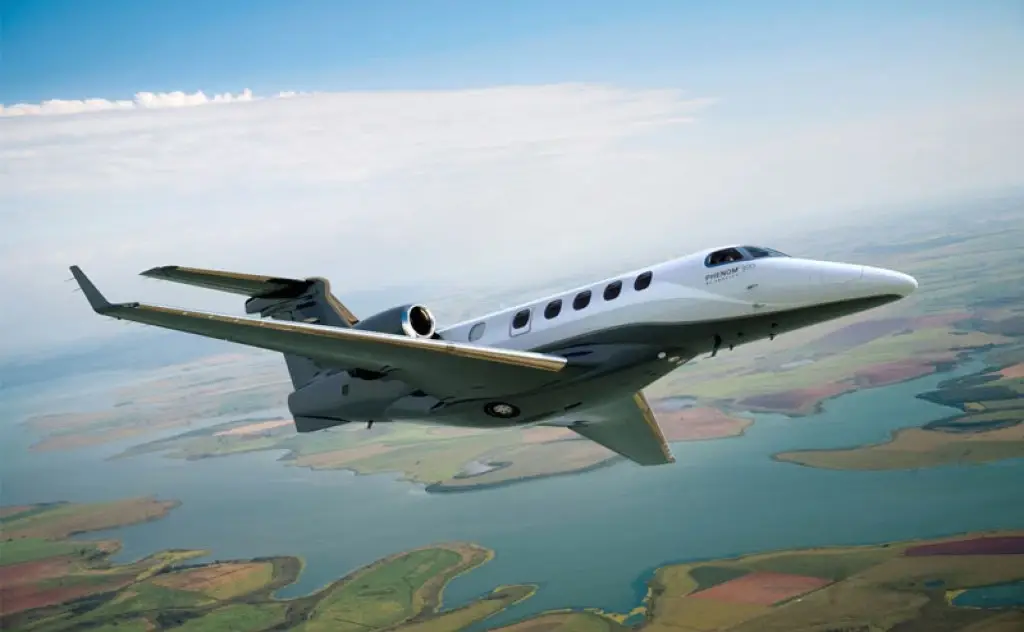 Phenom 300 private jet exterior