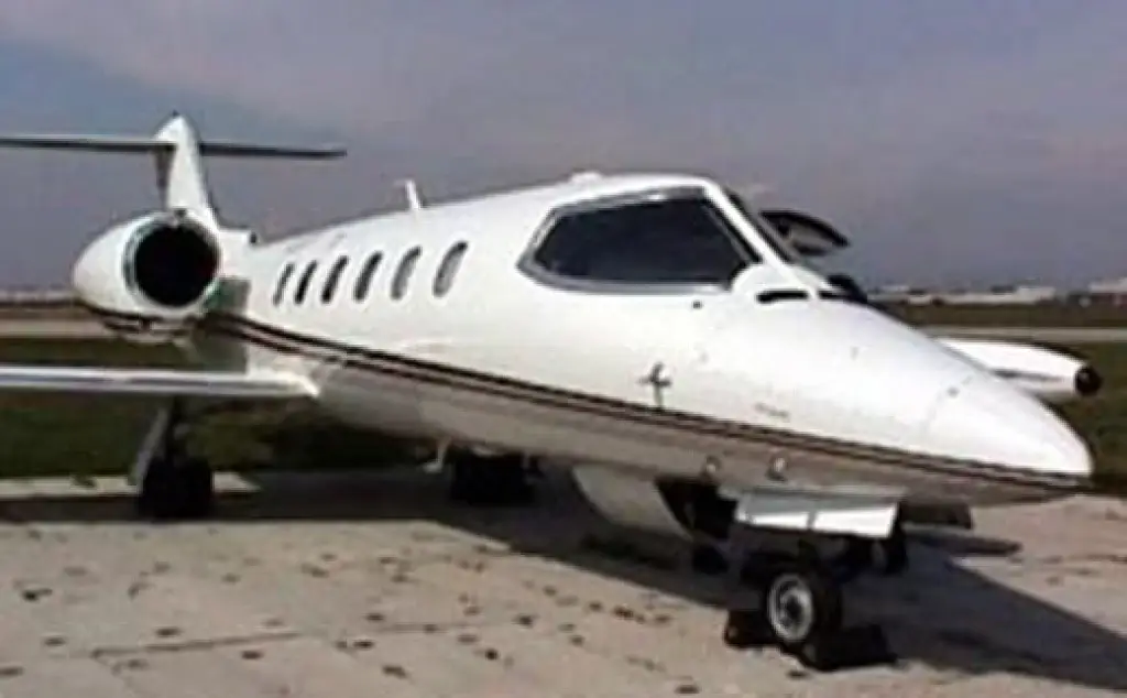 Learjet 35 private jet exterior