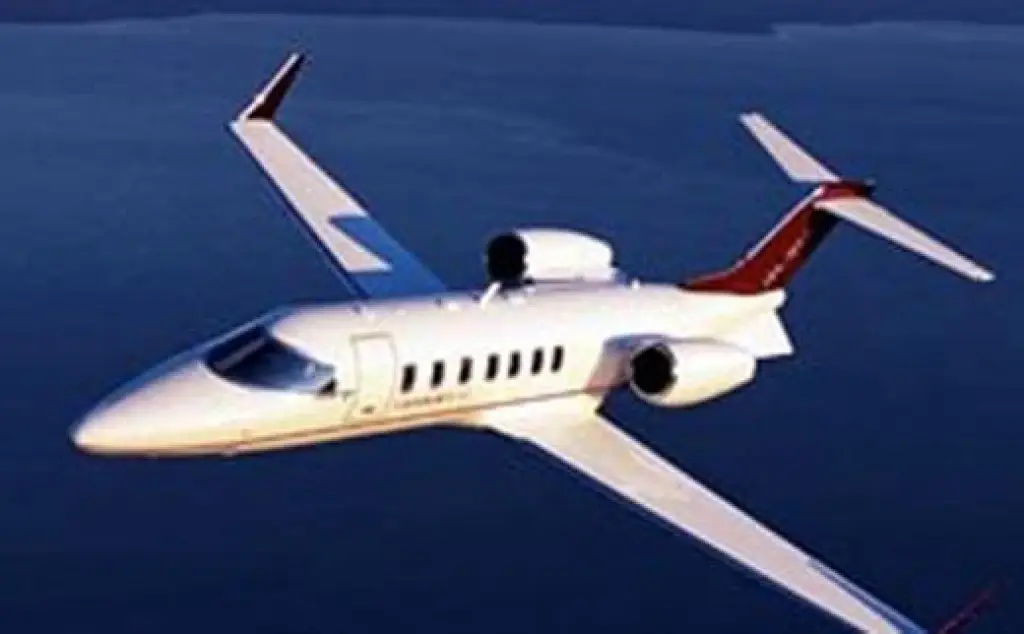 Learjet 40 private jet exterior