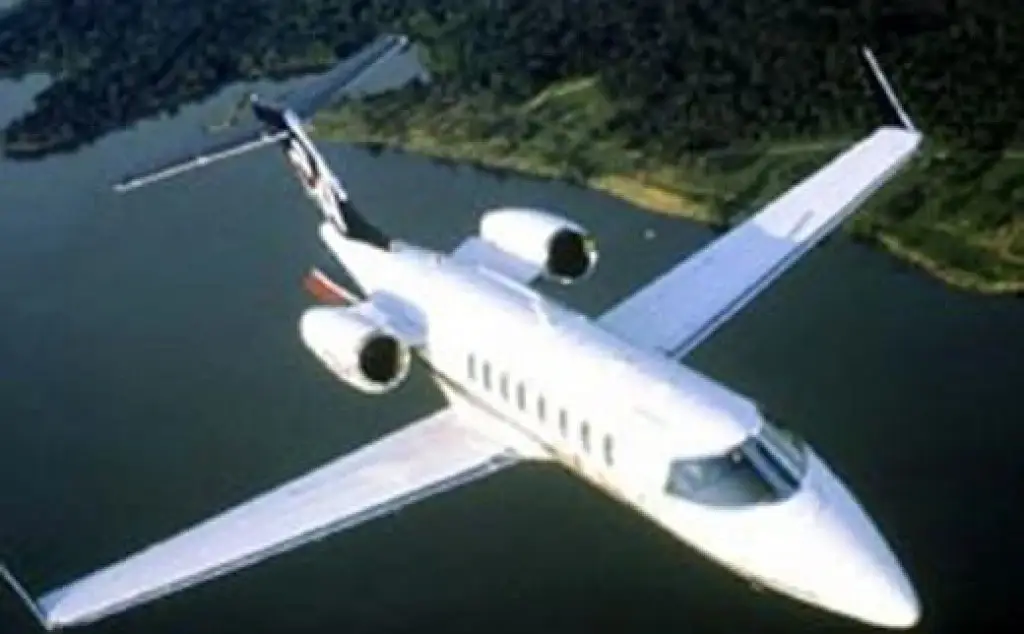Learjet 45 private jet exterior