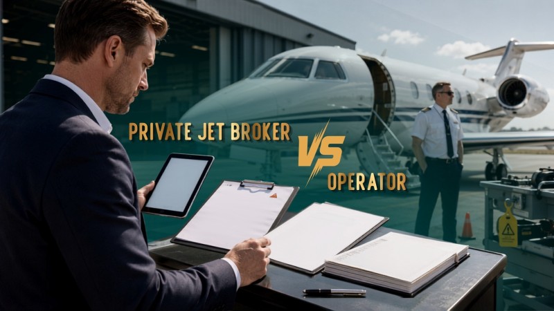 Private Jet Broker vs Operator: Safety Standards, Red Flags & What Brokers Demand