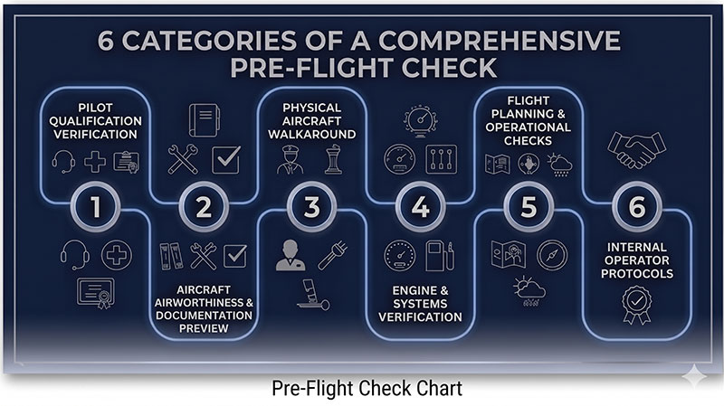 Pre-flight check chart